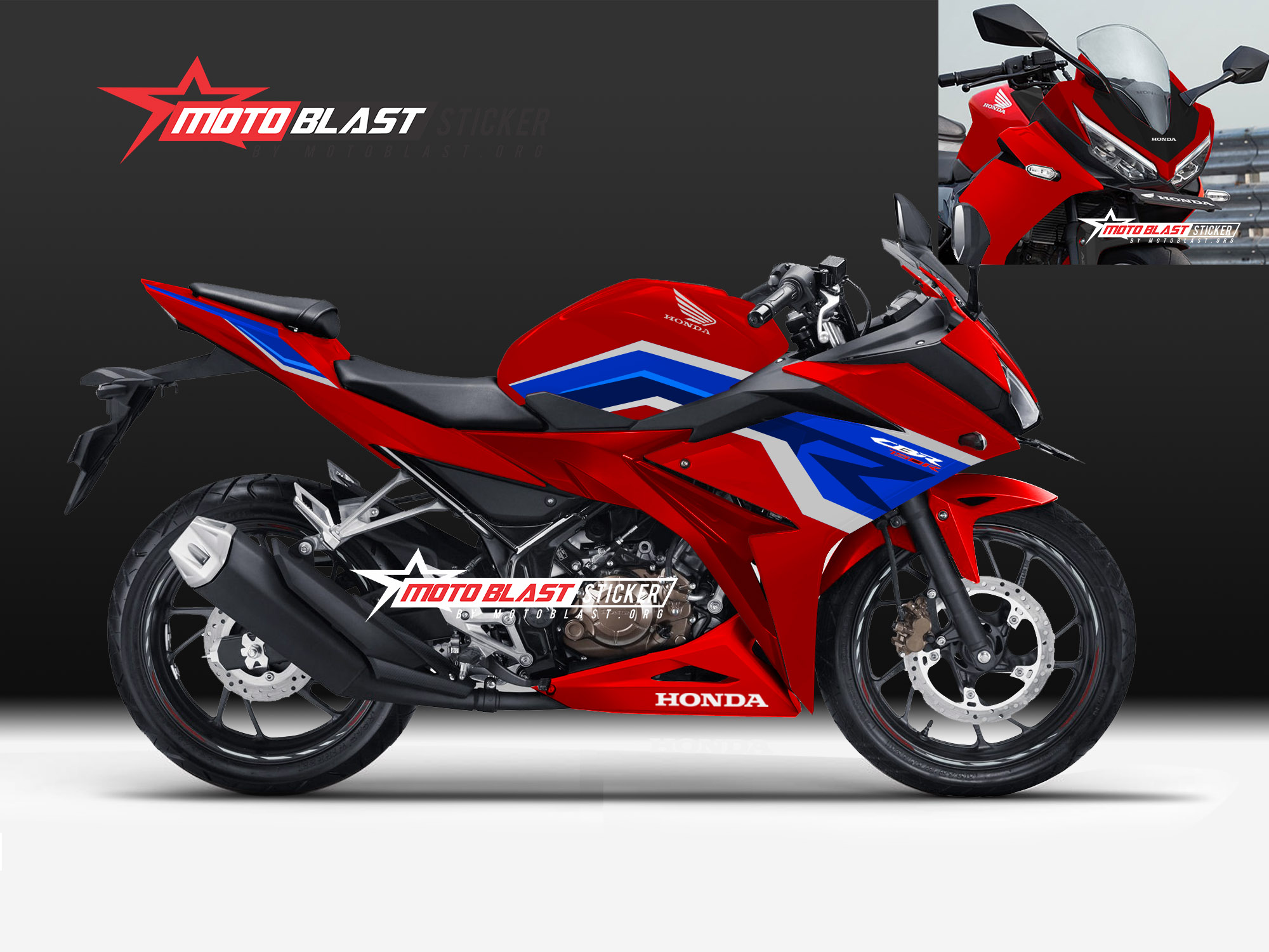 Cbr150r 2019 Modif. Modifikasi striping Honda New CBR150R 2019 livery HRC 2021