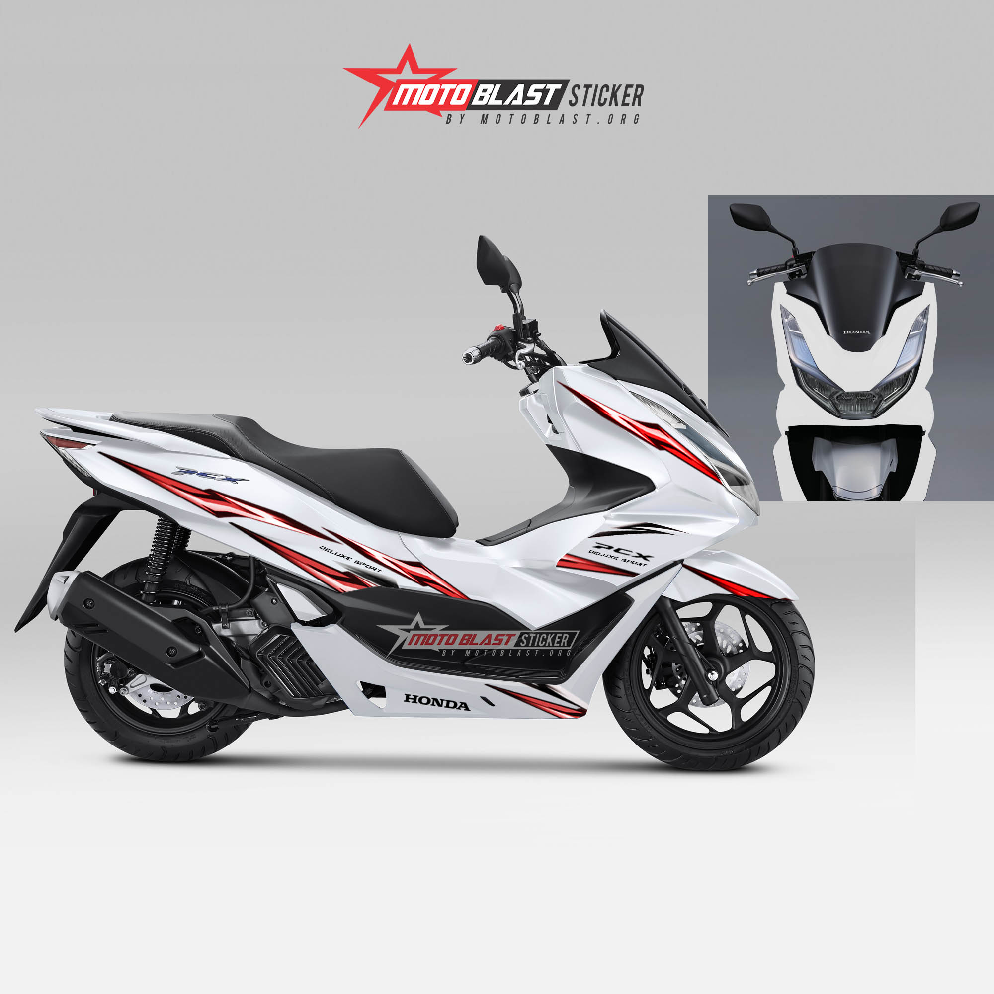 Honda Cb500x White. Modifikas striping Honda PCX 160 White Deluxe