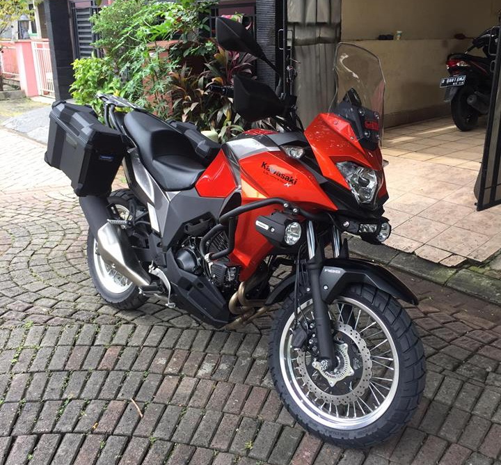 Ninja 250 Modifikasi Velg 17. Modifikasi Kawasaki Versys-X 250, Ganti Velg Depan Tapak Lebar