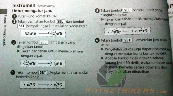 Cara Setting Jam Honda Cbr 150. Cara setting Jam di Speedometer All New Honda CB150R dengan