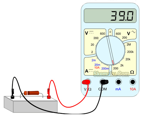 Cara Ukur Resistor Dengan Avo Digital. Cara Mengukur Resistor dengan Multimeter » Skemaku.com