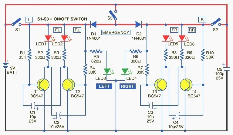 Cara Membuat Lampu Led Berkedip 12 Volt. Lampu Penunjuk Arah dan Lampu LED Kedip