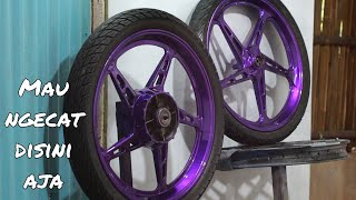 Velg Vario Warna Ungu Candy. CAT VELG TANPA LEPAS BAN