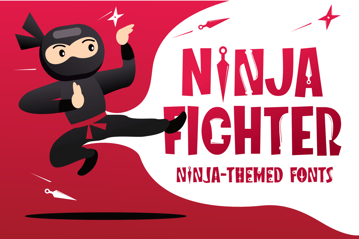 Ninja Street Fighter. NINJA FIGHTER Font