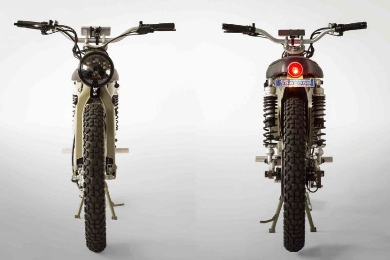 Modifikasi Mesin Honda C70. Seperti Sepeda Gowes, Modifikasi Honda C70 Tak Miliki Mesin
