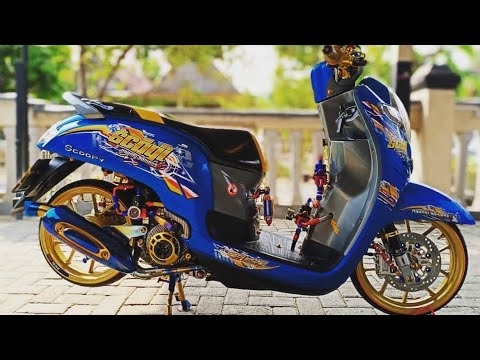 Modifikasi Scoopy Babylook. Uniknya Gaya Modifikasi Scoopy Babylook, Punya Kaki-Kaki Lebih