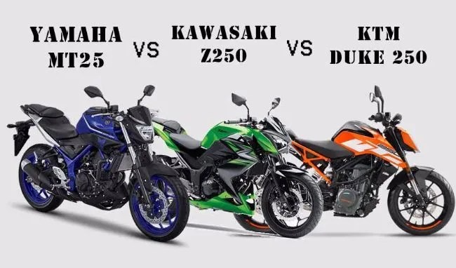 Minyak Hitam Z250 Berapa Liter. KTM Duke 250 vs Yamaha MT25 vs Kawasaki Z250, Siapa Terbaik