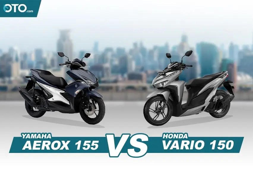 Vario 150 Vs Aerox. Untuk Harian, Pilih Honda Vario 150 atau Yamaha Aerox 155?