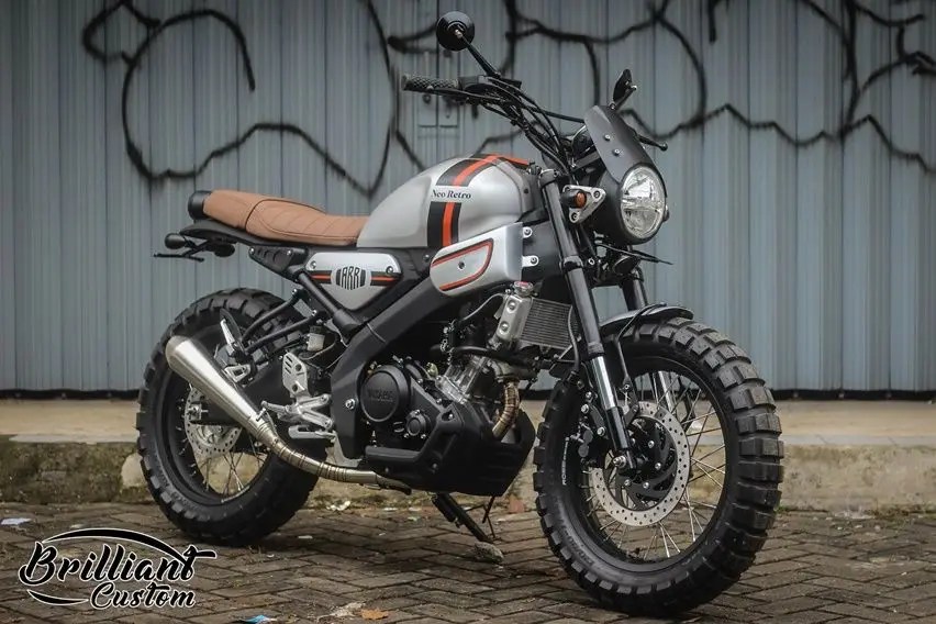 Modifikasi Vixion Scrambler. Inspirasi Modifikasi Yamaha XSR 155 Jadi Neo Scrambler Murni