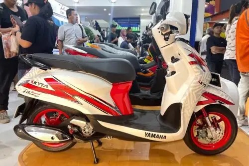 Grand Modif Standar. Yamaha Tawarkan Grand Filano Hybrid Modif Airbrush di PRJ 2023