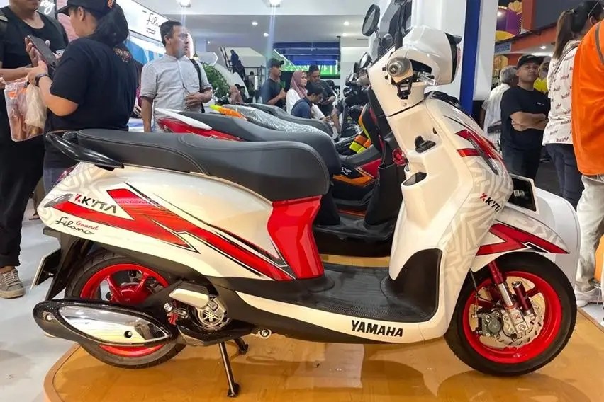 Grand Modifikasi Standar. Yamaha Tawarkan Grand Filano Hybrid Modif Airbrush di PRJ 2023