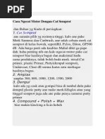 Cat Blok Mesin. Cara Cat Blok Mesin