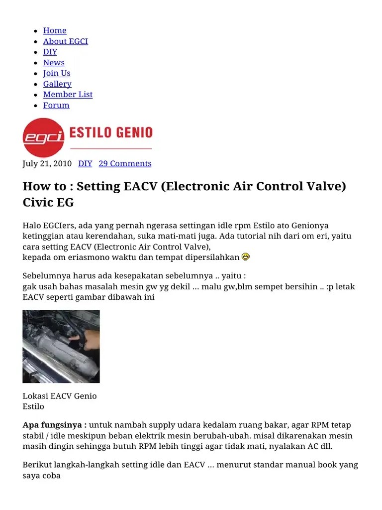 Cara Setting Lampu Honda Genio. Seting RPM Genio