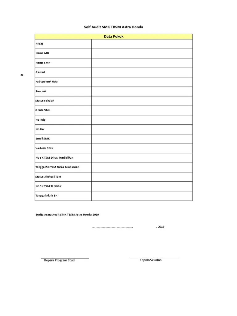 Nama Nama Special Tools Honda. Audit Report of SMK TBSM Astra Honda: An Analysis of Equipment
