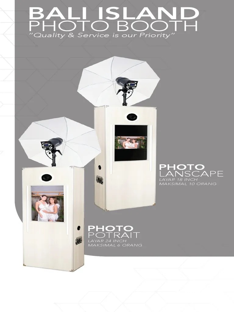 Bali Photo Booth Service. Pricelist Bali Island Photobooth NEW PDF