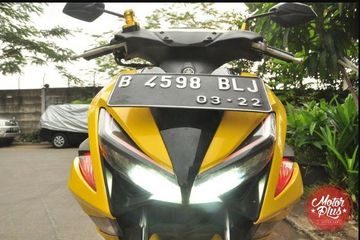 Ganti Lampu Led Aerox 155. Lampu Utama Bawaan Yamaha Aerox Kurang Terang? Ini