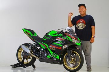 Ninja Full Modif. Modifikasi Kawasaki New Ninja 250, Full Carbon dan Siap Balap