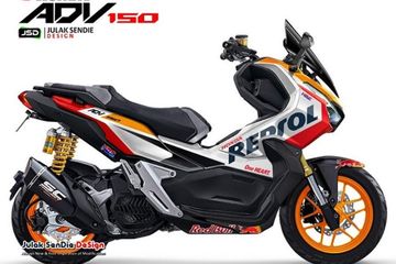 Modifikasi Honda Adv 150. Honda ADV150 Siap Balapan Ala MotoGP, Berbaju Respsol Honda