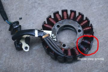 Spul Vixion Gosong. Semua Harus Tahu, Ini Penyebab Spul Motor Gampang Gosong, Oli