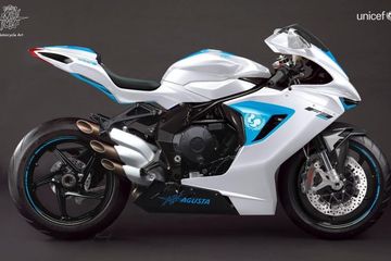 Harga Motor Mv Agusta. Demi Amal, MV Agusta F3 800 Livery Spesial UNICEF Dilelang