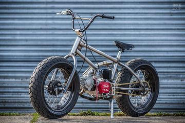 Cara Modifikasi Sepeda Motor. Sepeda BMX Tak Mau Punya Pedal, Mesin Motor Menempel, Kaki