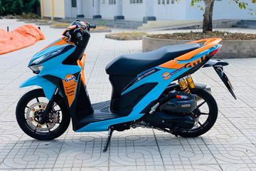 Vario Biru Muda. Pakai Livery Gulf Racing dan Part Mewah, Honda Vario 150 Jadi