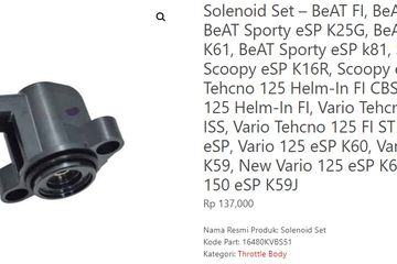 Harga Tps Vario 125. Segini Biaya Ganti TPS Motor Matic Honda, Semua Tipe Pakai TPS