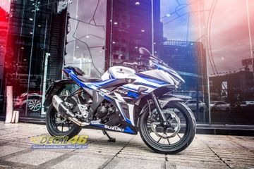 Decal Gsx R150 Biru. Minim Ubahan, Suzuki GSX-R150 Malah Memukau Pasang Cover