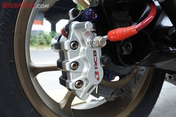 Modifikasi Rem Tromol Ke Cakram Motor. Aerox dan Lexi Tiru NMAX, Rem Tromol Berganti Cakram, Ongkos