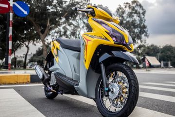 Vario 125 Warna Kuning. Honda Vario 125 Tampil Stylish Berbodi Kuning Cerah dan Part