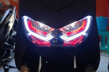 Modifikasi Lampu Led Yamaha Nmax. Lagi Tren Modifikasi DRL Bukan LED Biasa di Headlamp Yamaha