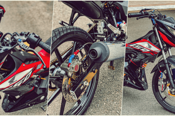 Modifikasi Cbr 150 R Jari Jari. Honda Sonic 150R Sangar, Pakai Pelek RCB dan Knalpot CBR150R