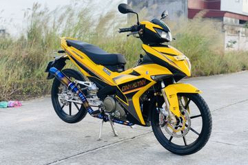 Modifikasi Mx King Warna Kuning. Yamaha MX King 150 Nyentrik Berjubah Kuning, Garpu Depan