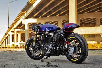 Suzuki Gsx R Cafe Racer. Harley-Davidson Sportster Dibikin Nunduk, Gayanya Cafe Racer