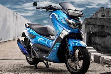 Cat Motor Nmax. Repaint Bodi Hingga Pelek Yamaha NMAX di Diton Premium