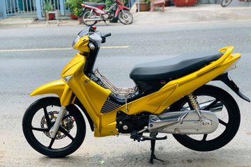 Modifikasi Supra X 125 Warna Kuning. Honda Supra X 125 Jadi Mewah, Bodi Kuning Emas, Pengereman