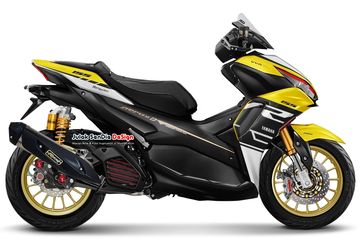 Modifikasi Warna Aerox. All New Aerox 155 Connected Bergaya Racing, Sok USD, Warna