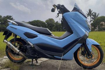 Velg Nmax Modif. Bukan Pelek Racing, Yamaha NMAX Modif Sektor Kaki-kaki Jadi