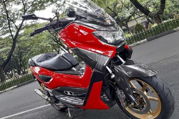 Modifikasi Motor Nmax Warna Merah. Modif Yamaha NMAX Racing, Tampilan dan Jeroan Mesin Enggak