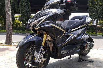 Aerox Modif Moge. Modifikasi Yamaha Aerox, Bodi Berubah Garang Terinspirasi Moge