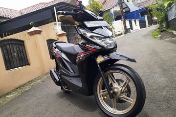 Modif Pelek Beat. Enggak Sekedar Repaint Pelek, Honda BeAT Templok Kaki-kaki Ala