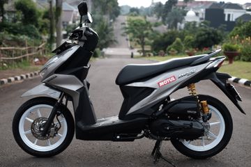 Modifikasi Honda Beat. Biar Enak Buat Harian, Honda BeAT Dapat Upgrade Mewah di Kaki