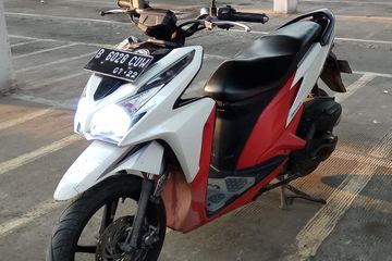 Modif Stang Beat Street. Bikin Macho Honda Vario 125, Adopsi Setang dan Spidometer