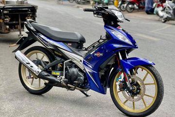 Modifikasi Motor Mx 135 Warna Biru. Yamaha Jupiter MX 135 Tambah Manis Pakai Pelek Palang 10
