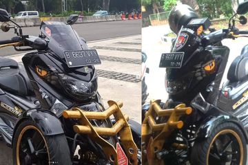 Biaya Modifikasi Motor Jadi Roda 3. Biaya Modif Yamaha NMAX Roda 3, Mendadak Ngartis Gara-gara