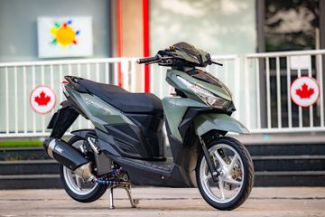 Modifikasi Vario 150 Warna Silver. Honda Vario 150 Main Elegan, Disokong part-part Mewah Plus