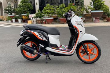 Honda Scoopy Modif. Honda Scoopy Modif, Kemudi Dibikin Sporty Pakai Knalpot