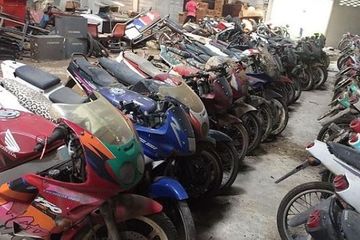 Motor Honda Tiara. Penampakan Kuburan Motor 2-Tak, Yamaha RX-Z, Tiara, sampai