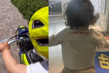 Anak Valentino Rossi. Usia Baru Setahun, Putri Valentino Rossi Sudah Bisa Naik Motor