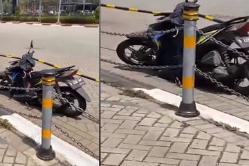 Rangka Honda Beat. Honda BeAT Patah Rangka di Jalanan PIK, Langsung Banjir